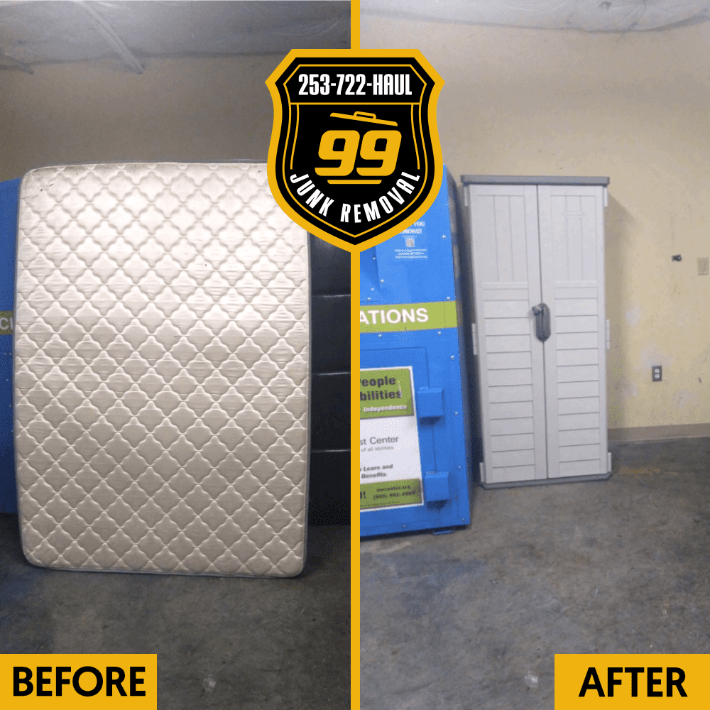 Mattress Removal 99 Junk Removal Before and After