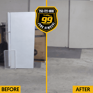 Refridgerator Removal 99 Junk Removal Before and After