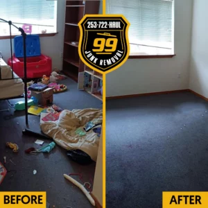 99 Junk Removal Bellevue WA Apartment Cleanout Before and After