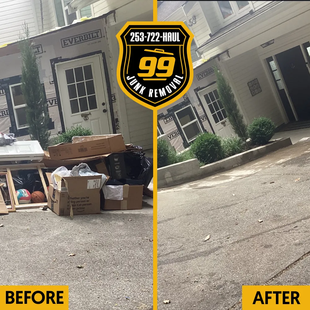 before and after of junk removal seattle