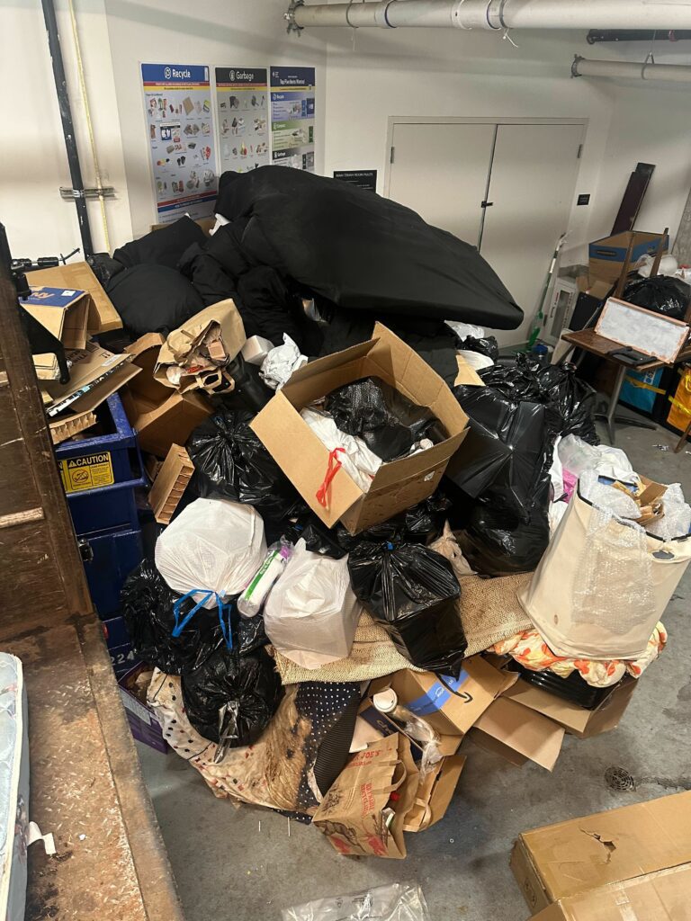 From Overflowing Mess to Spotless The Trash Room Transformation